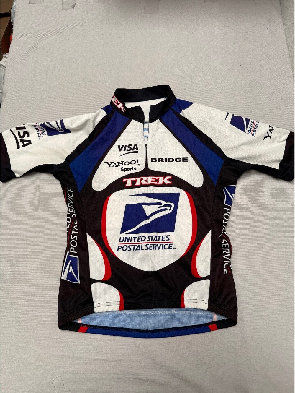 USPS Trek Cycling Jersey Yahoo Sports Biking Jersey - L